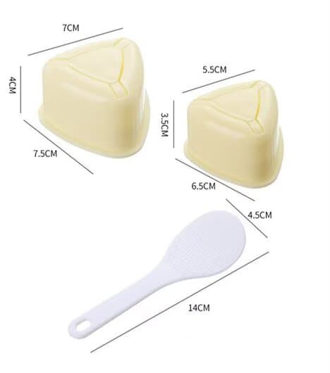Sushiform, 2 stk Sushiformsett, DIY Form, Trekant Sushiform