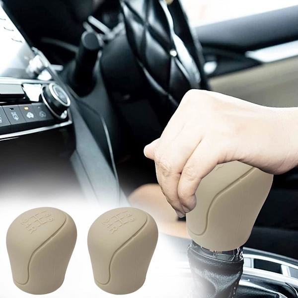Beige - 2-pack bilrattstyrskydd, bilrattstyrskydd, bil