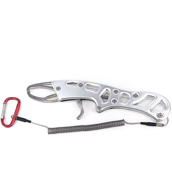 Fiskläppgrepp, aluminiumlegering, enhandsmanövrering, bärbar fiskläppgrepp, mun klämma greppverktyg kontrollutrustning för att greppa fisk