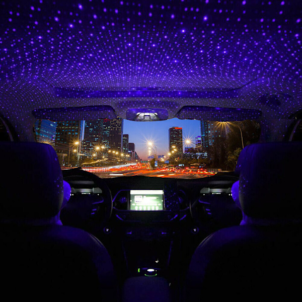 1 st USB-bilstjärnhimmellampa Full Sky Star LED-projektion