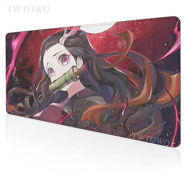 Anime Demon Slayer Kimetsu No Yaiba Kamado Nezuko Musemåtte Gamer Xl Hd Ny Custom Musemåtte Xxl Skrivebordsunderlag Tæppe Kontor 1 700*300*2mm
