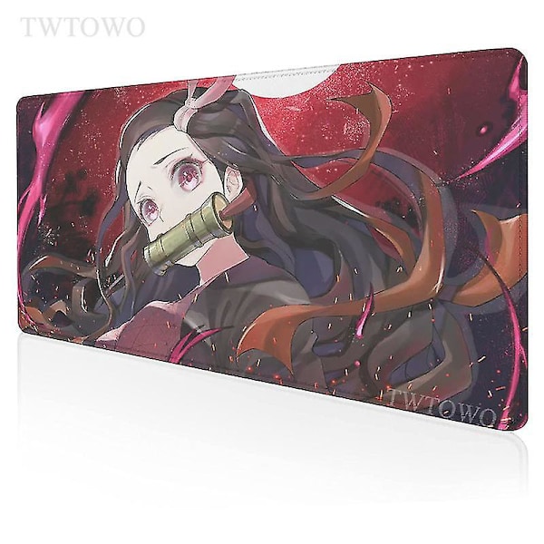 Anime Demon Slayer Kimetsu No Yaiba Kamado Nezuko Musematte Gamer Xl Hd Ny Tilpasset Musematte Xxl Skrivebordsmatte Teppe Kontor 1 700*300*2mm