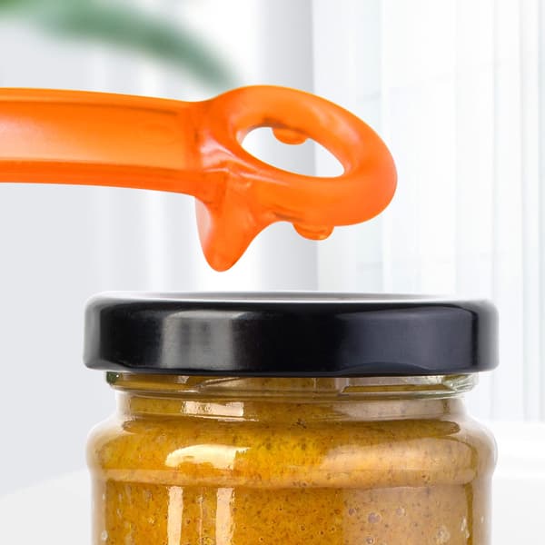1 pakke orange dåseåbner med nøgle