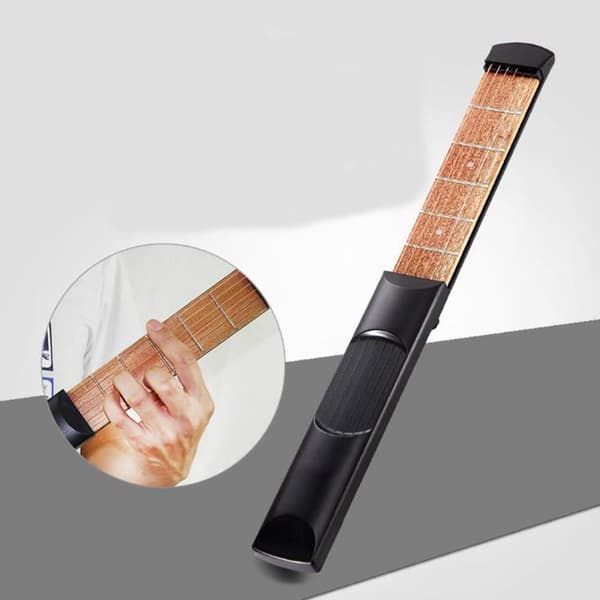 1 st fickgitarr, bärbar gitarrtränare, gitarrfinger
