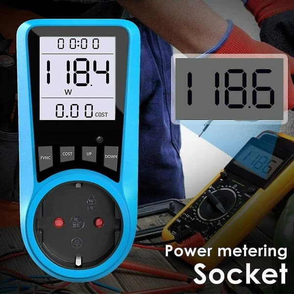 Energimåler Wattmeter Wattforbruk Strømmåler Energi