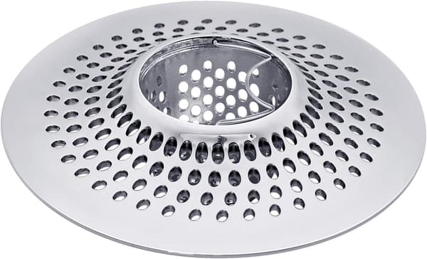 2 stk. rustfrit stål hårfilter til badekar og bruser