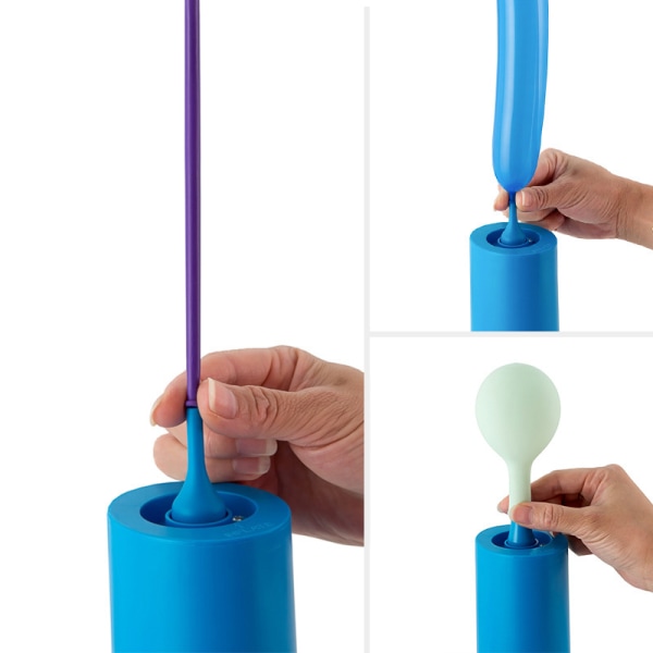 1 stk Blå Elektrisk Oppblåsbar Pumpe Bærbar Lang Stripe