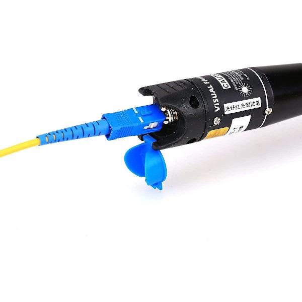 1KM optisk strøm indikator fejl lokalisator med FC-LC adapter fiberoptisk kabel tester