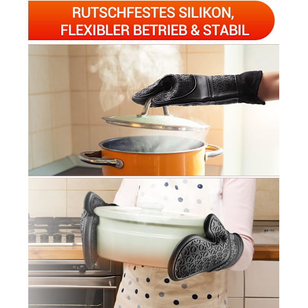Ugnvantar Ugnvantar Set om 6, Ugnvantar Ugnvantar Silikon och