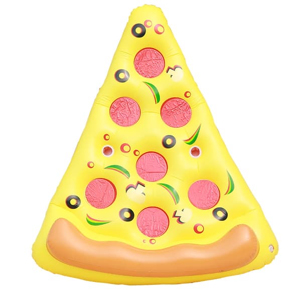 1 st Inflatable pizza flytring PVC för vuxna vattenrecliners