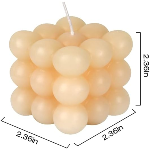 Bubbel Ljus Doftljus, Set med 2 Dekorativa Bubbel