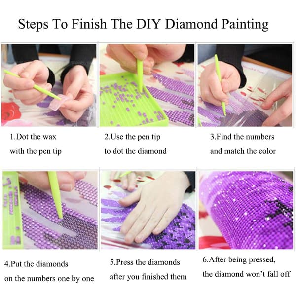 5D Diamantmålning DIY strandfyr duk