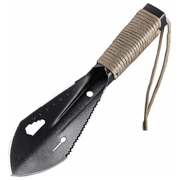 Mini Spade Gravehåndværktøj Spade Spade Rustfrit Stål Bærbar til Havebrug Landbrug Camping 26,3X7,2cm Sort