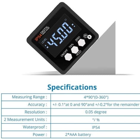 LCD magnetisk digitalt vater - bærbart digitalt vater L