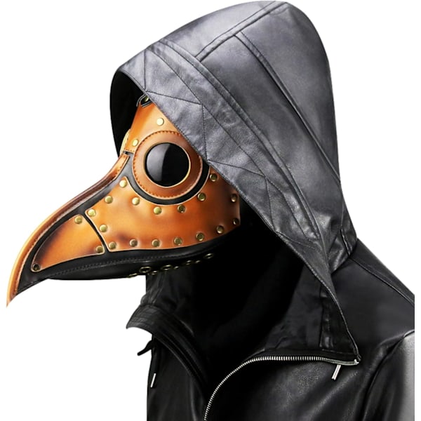 duduta PU Læder Pestlæge Maske, Uhyggelig Halloween Maske Kostume