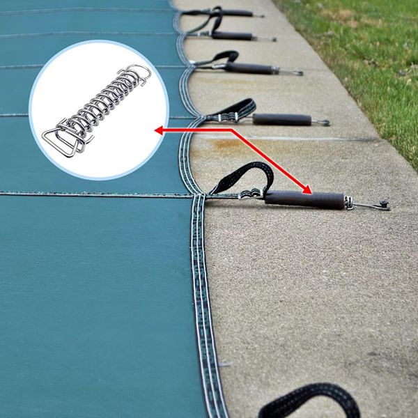 Forårs-rustfrit stål swimmingpool dæksel med beskyttelse