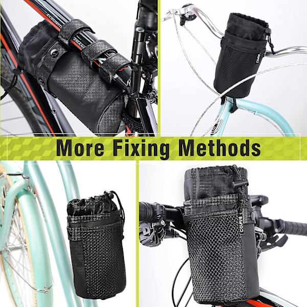 Cykel Flaskeholder med Mesh Forlomme, Stor Kapacitet