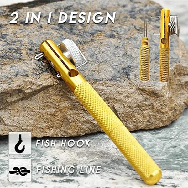 2 stk. Metal Håndkrog Tieer Dobbeltfunktion Hook Tieer Tie off Hook