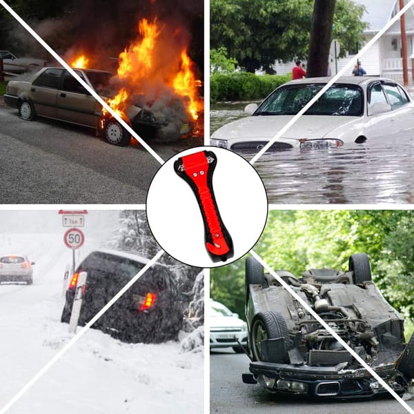 Bilsafetyhammer 2 i 1 Redningshammer til Bil