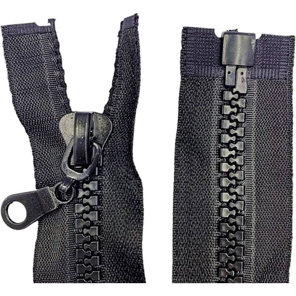 Mesh Glidelås 100cm Glidelås for Jakker Frakker Syprosjekter, Svart