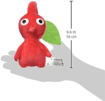 Pikmin Leaf 7\" Plys, 6\", Rød