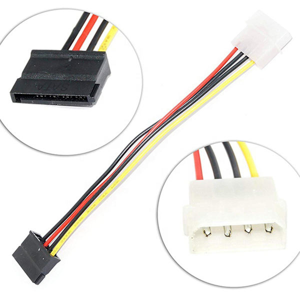 Sata til Ide 4pin strømadapter konverterkabel multifunksjonell Sata-kabel