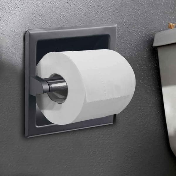 Indbygget Toiletpapirholder i Rustfrit Stål til Væggen