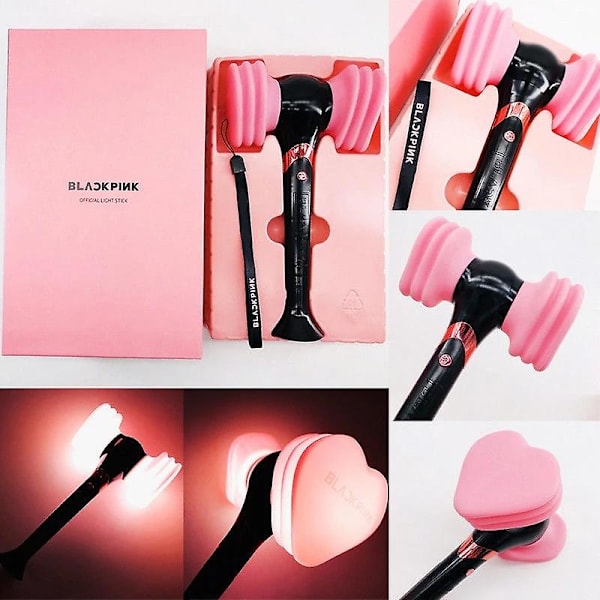 Officiel Black Pink Lightstick Koncert Lys Glødende Hammer Glow