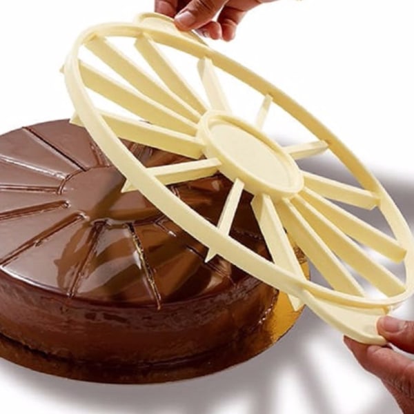 Plast DIY bakverksmatare tårtskärare 10/12 delar Equalizer Baki