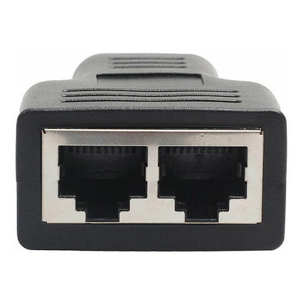 Rj45 Splitter Adapter 1 til 2 Port Hunn til Hunn Internett Extender
