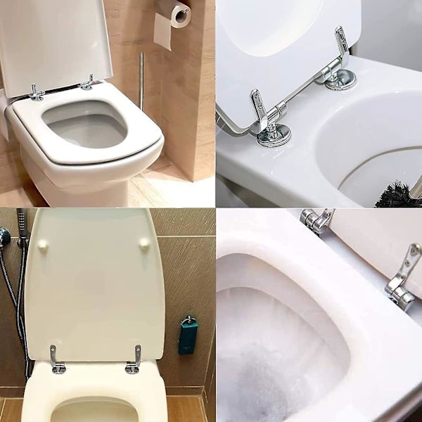 WC-istuimen saranoiden korvaavat kiinnikkeet, sinkkiseos, WC-istuin