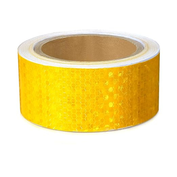 1 Rulla 5cm*38m Keltainen Turvanauha Näkyvyysheijastin Varotus