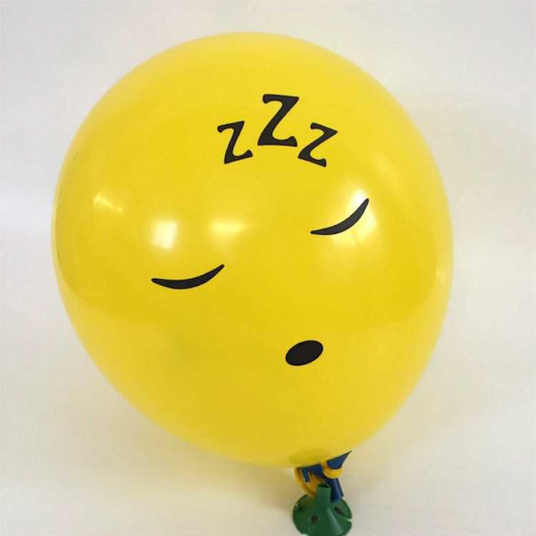 12 tommers gule latexballonger 100 stk, smilende ansikt latex