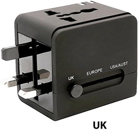 Universal Rejseadapter med Dobbelt USB-oplader AU/US/UK/EU