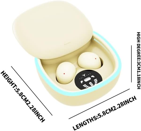 Soveørepropper, ægte trådløse ørepropper, 2025 Ultra-Mini Bluetooth 5.4 ørepropper til sidesovere, Hi-Fi Stereo 3D bas støjreducerende Bluetooth hovedtelefoner