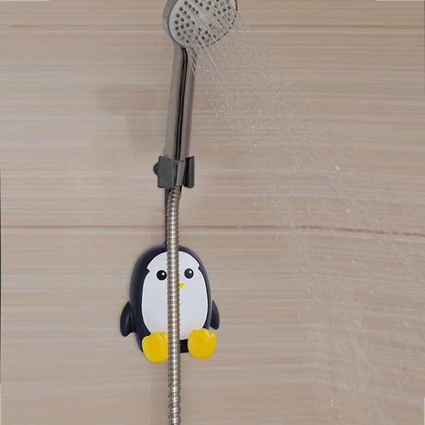 Dusjhodeholder - for håndholdt dusj - Ny pingvindesign