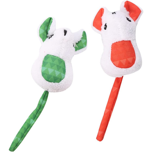 2 stycken katt leksak kattunge leksak present husdjur leksaker Skitty plysch katt