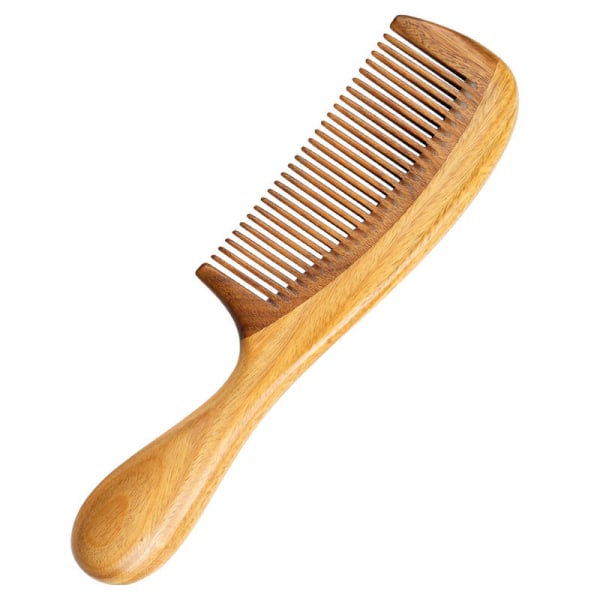 (fine tooth comb) Handmade Natural Sandalwood Hair Combs