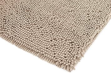 Basics Mikrofiber Shag Antislip Bademåtte, 0,33 x 0,5 m, Beige
