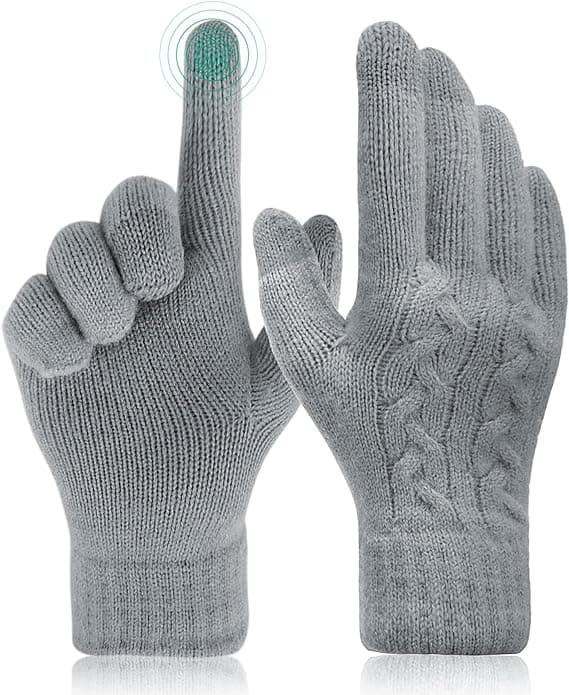 Termiske Handsker til Kvinder - Touchscreen Vinterhandsker med Fleecefor