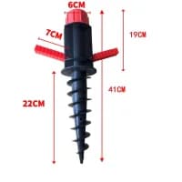 Sorte bein, Mannlig paraplyholder, Skruemontering, Gulvkontakt,