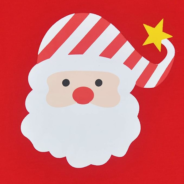 Julpyjamas för barn flickor semester långärmad nattkläder tomte bomulls pyjamas set för 90cm pojkar/spädbarn
