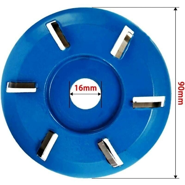 Træskæreskive til vinkelsliber, 6 tænder, fræser til træbearbejdning