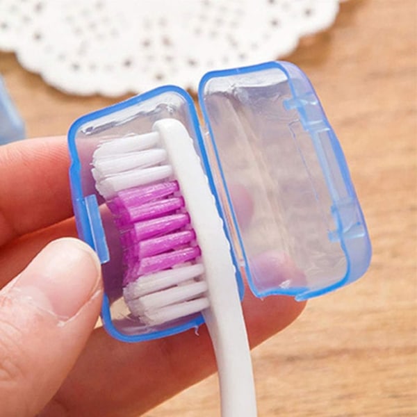 10 stycken tandborstskydd, bärbart tandborsthuvud för resor