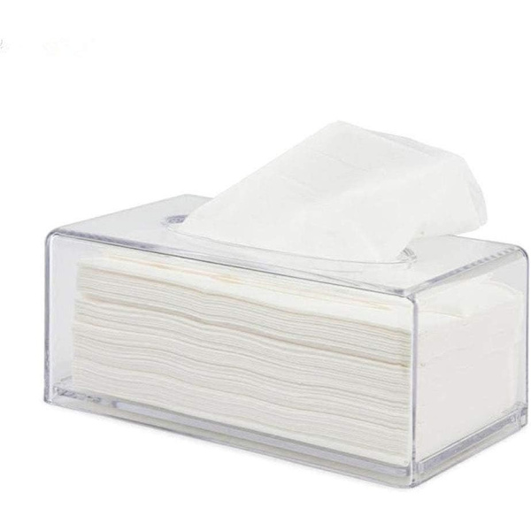 1 st. skrivbordsrektangulär servett plast transparent papper