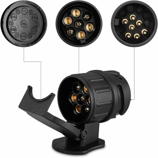 13/7 ny version 13 pin til 7 pin anhængertræk stikkontakt adapter til