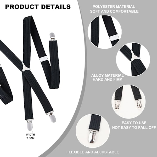 1 seler med justerbar elastisk metallklips