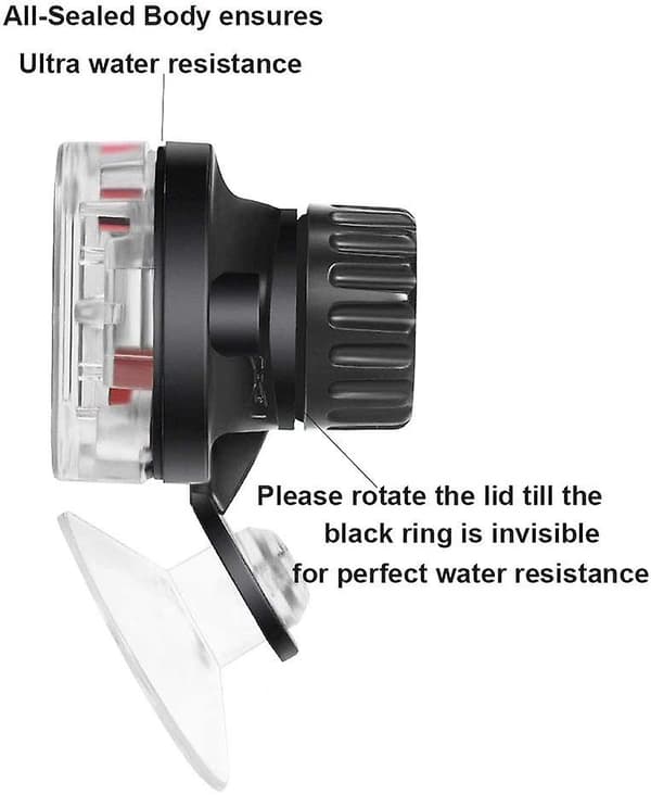 LCD Akvarium Termometer Vanntett Digital Termometer med
