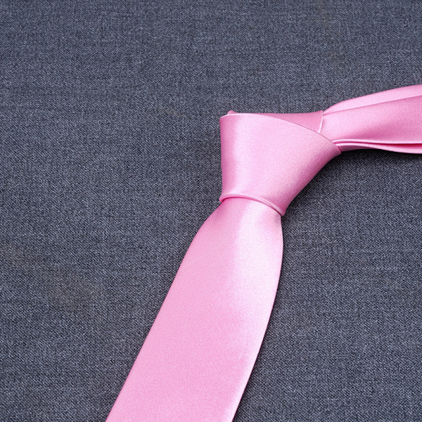 Kvinnors Lazy Tie 7cm Klassisk Enfärgad Vanlig Slips för Män