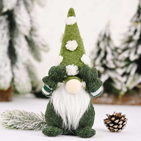 1 Jul Mini Plysch Handgjord Jultomte Tygdocka Snögubbe